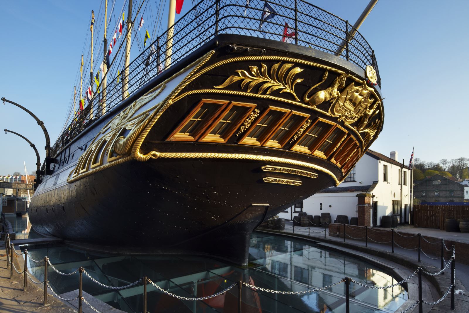 Brunel's SS Great Britain in dock at Bristol Harbour